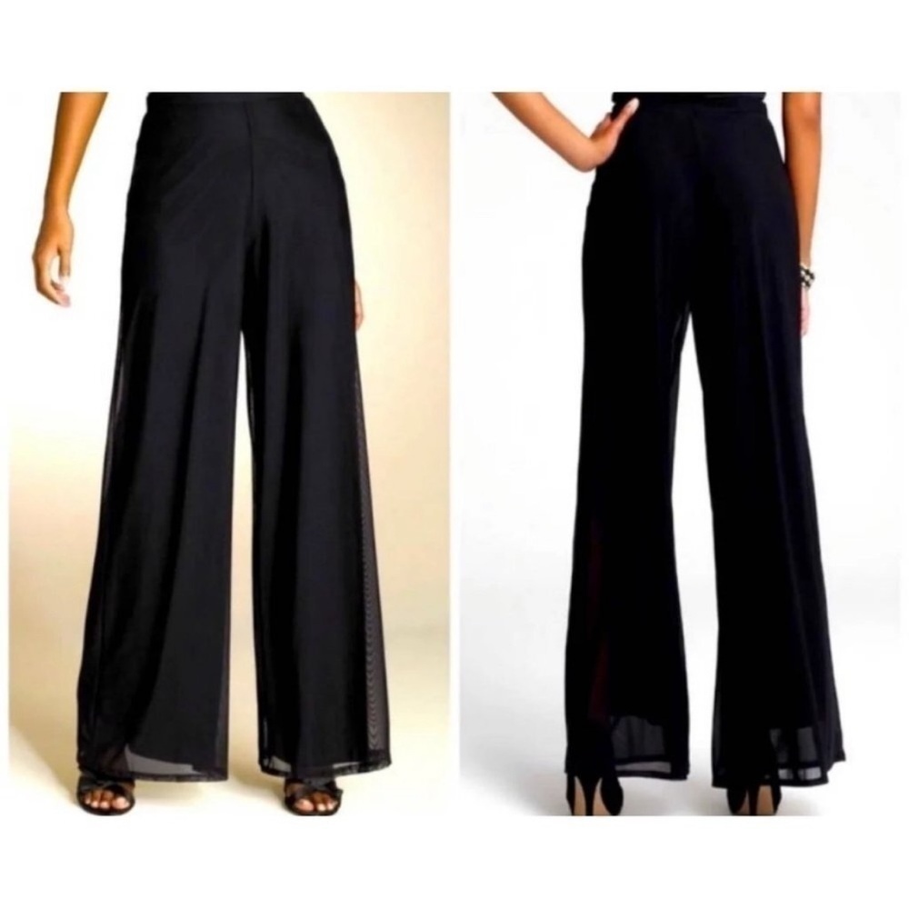 Tadashi Chiffon Overlay Dress Pants